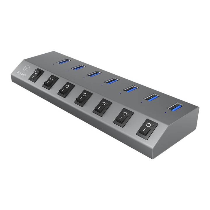 ICY BOX IB-HUB1701-C3 (7 Ports, USB Type-A)