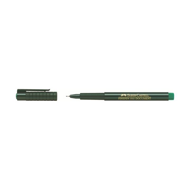 FABER-CASTELL 151163 Penna a fibra (Verde, 1 pezzo)