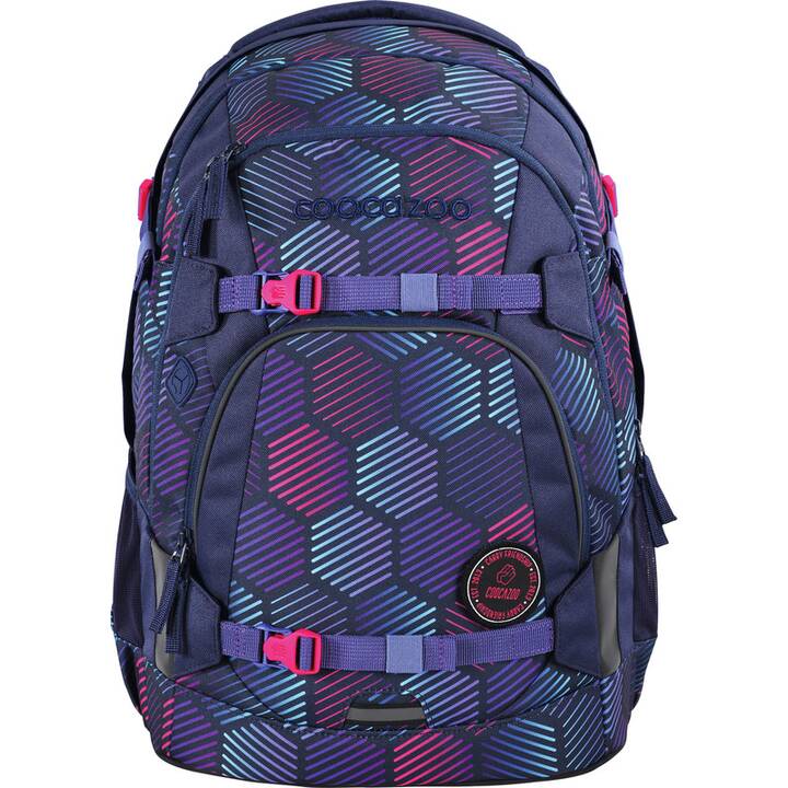 COOCAZOO Sac à dos Maté Indigo Illusion (30 l, Pourpre, Multicolore)