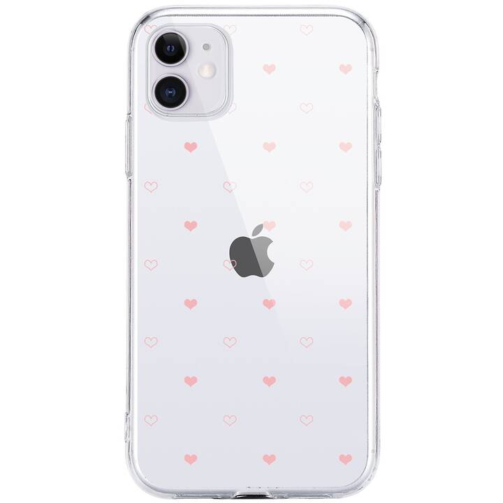 EG cover posteriore per iPhone 11 Pro Max 6.5" (2019) - rosa - cuore