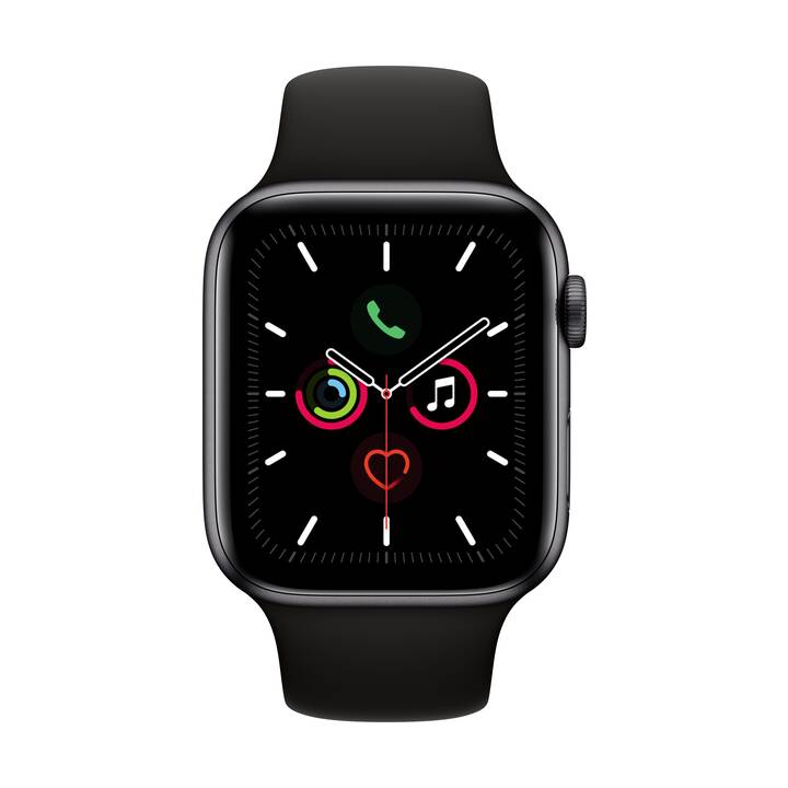 APPLE Watch Series 5 GPS + LTE Space Grey/Black (44 mm, Alluminio,  Silicone) - Interdiscount