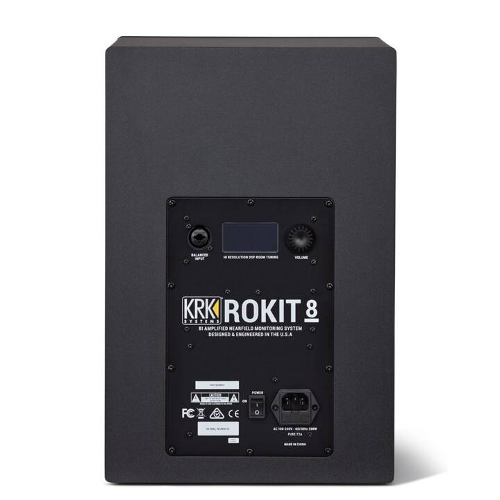 KRK Rokit RP8 G4 (240 W, Monitorlautsprecher, Schwarz)
