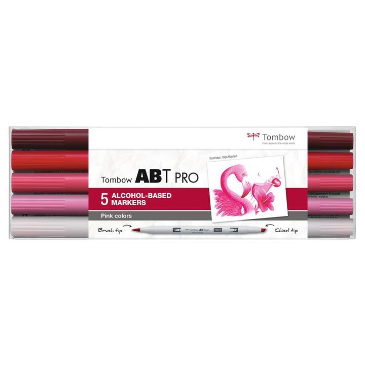 TOMBOW Crayons de couleur (Pink, 5 pièce)