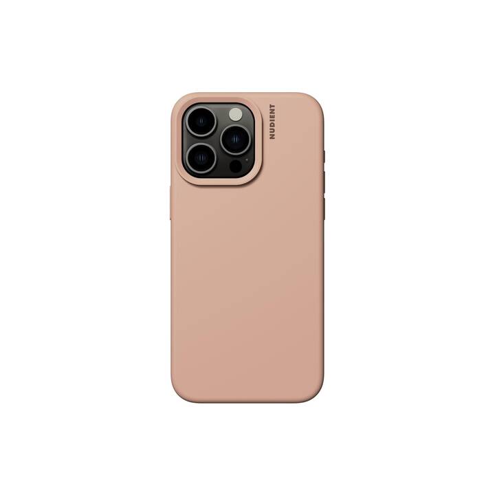 NUDIENT Backcover (iPhone 15 Pro, Arancione, Color pesca)