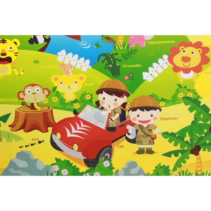 DWINGULER Tapis de jeu Safari (Animal, 140 x 230 cm)