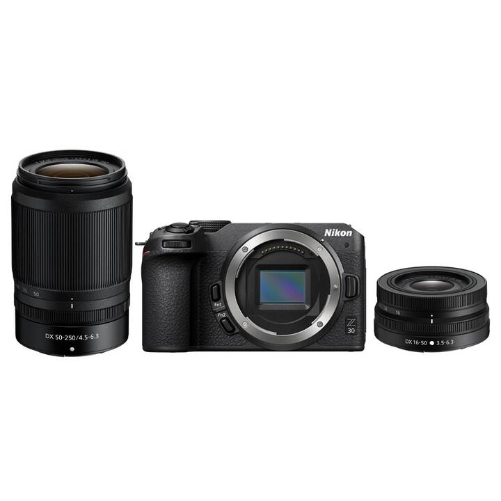 NIKON Z30 + Nikkor Z DX 16-50mm f/3.5-6.3 VR + 50-250 mm f/4.5–6.3 VR Kit (20.9 MP, APS-C / DX)
