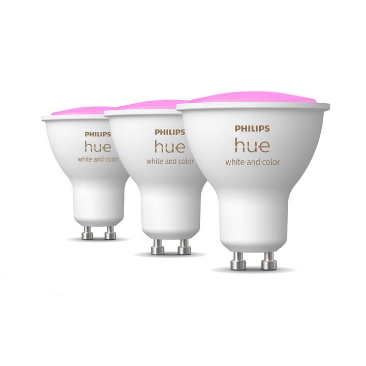PHILIPS HUE Ampoule LED White & Color Ambience GU10 (GU10, ZigBee, Bluetooth, 5.7 W)