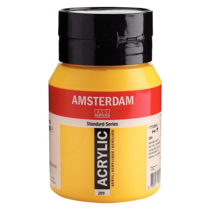 AMSTERDAM Couleur acrylique (500 ml, Jaune, Jaune foncé)
