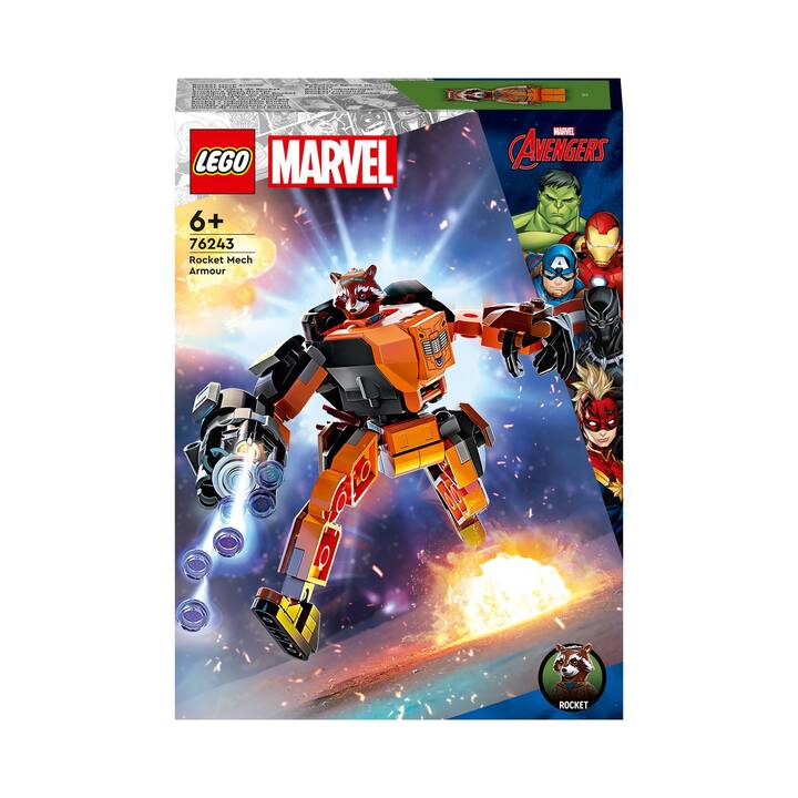 LEGO Marvel Super Heroes L’Armure Robot de Rocket (76243)