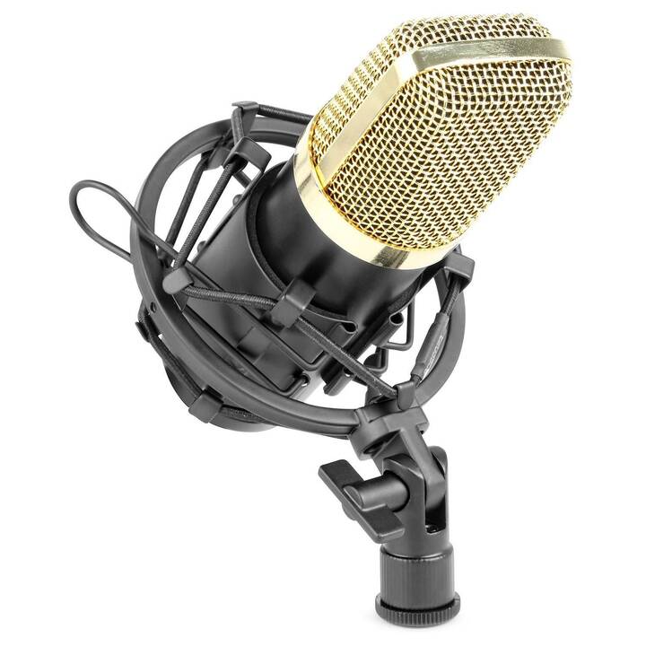 VONYX CM400B Microphone à main (Doré, Noir)