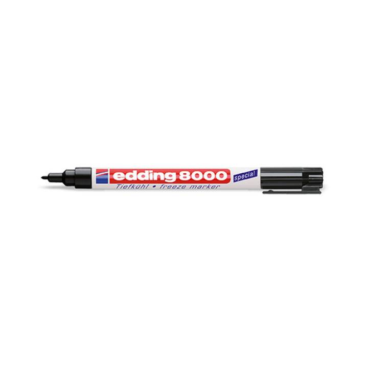 EDDING Permanent Marker 8000ORG-1 (Schwarz, 1 Stück)