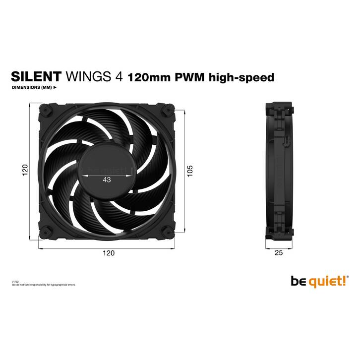 BE QUIET! Silver Wings 4 (120 mm)