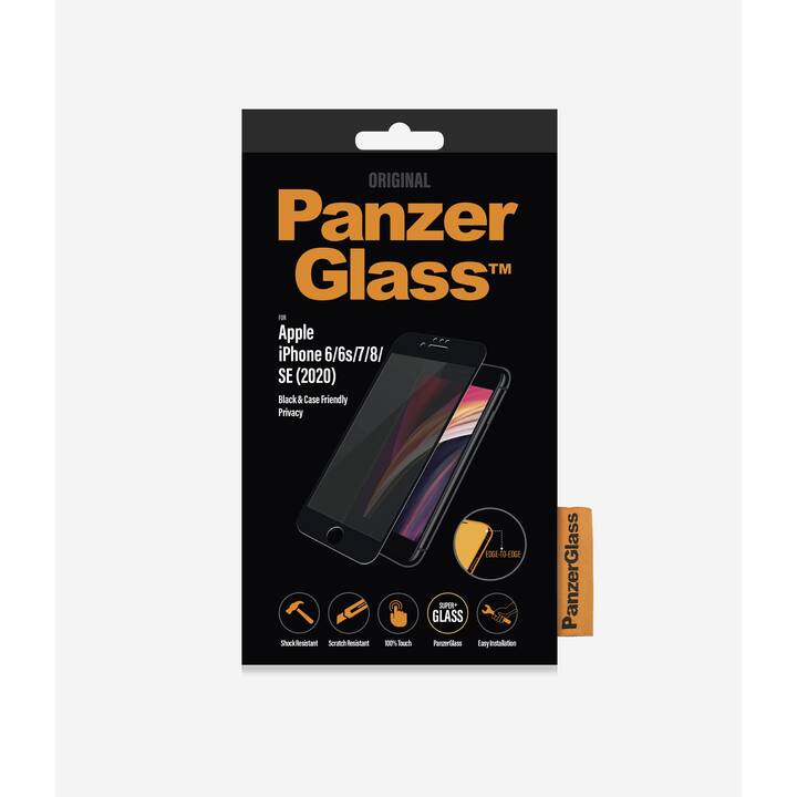 PANZERGLASS Sfoglio protezione da schermo Friendly (iPhone 6s, iPhone 7, iPhone 6, iPhone SE, iPhone 8, 1 pezzo)