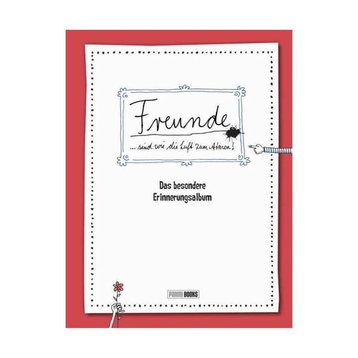 PANINI Freundschaftsbuch (16.7 cm x 1.2 cm x 21.8 cm, Rot, Weiss)