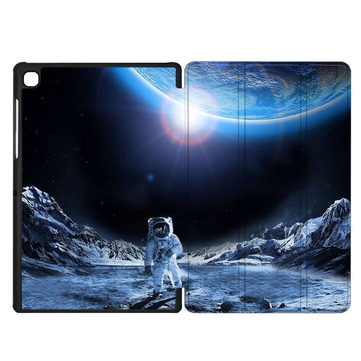 EG coque pour Samsung Galaxy Tab A7 Lite 8.7" (2021) - bleu - astronaute