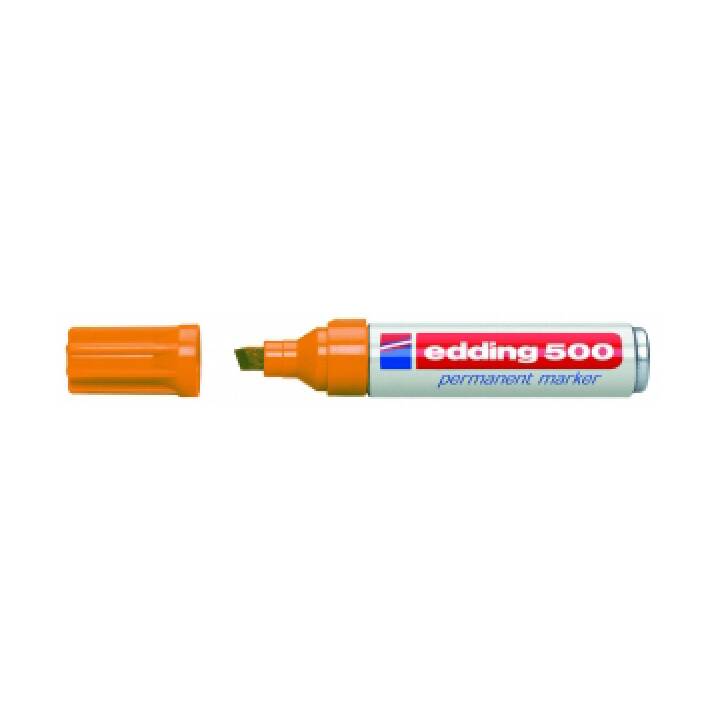 EDDING Permanent Marker 500 (Orange, 1 Stück)