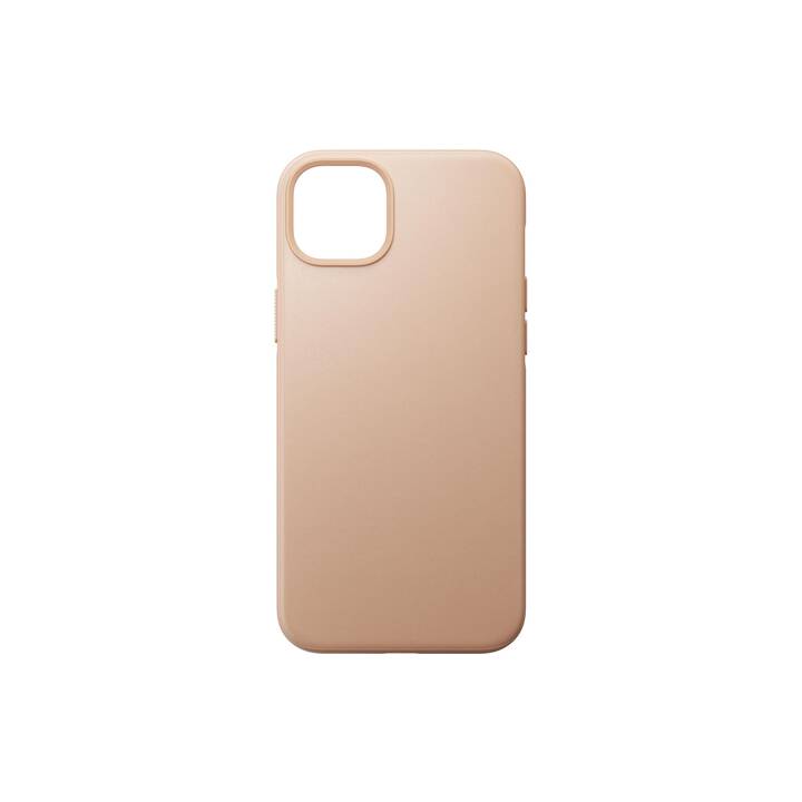 NOMAD GOODS Backcover Modern Leather (iPhone 14 Plus, Unicolore, Beige)