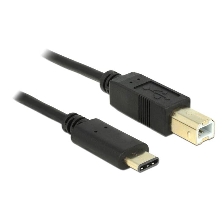 DELOCK USB-Kabel (USB 2.0 Typ-B, USB-C, 2 m)