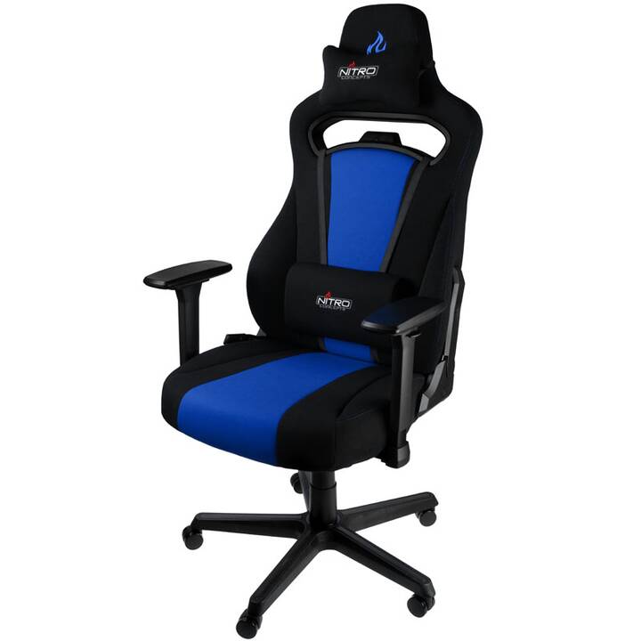 NITRO CONCEPTS Gaming Chaise NC-E250-BB (Noir, Bleu)