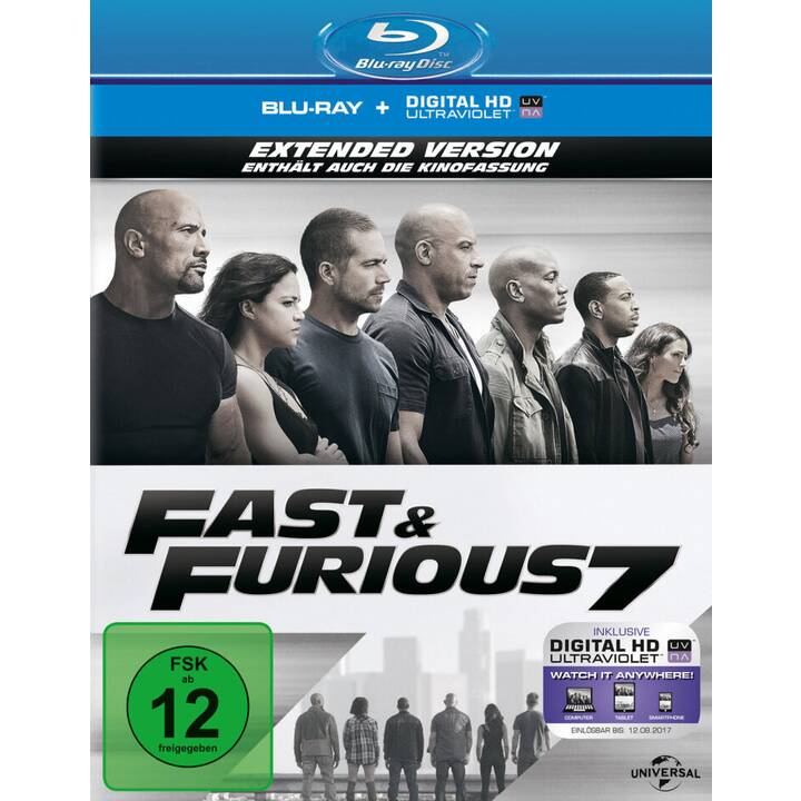 Fast & Furious 7 (Versione per il cinema, Extended Edition, HI, DE, IT, EN, FR, ES)
