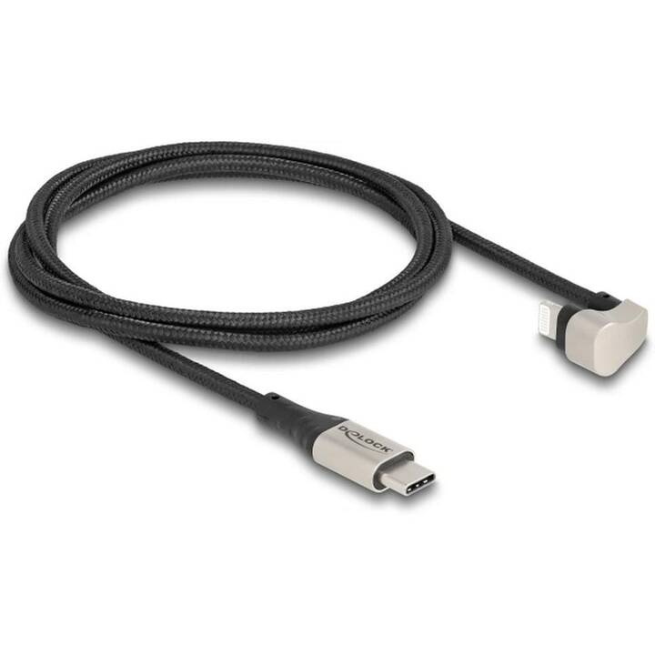 DELOCK Câble (Lightning, USB 2.0, USB de type C, 1 m)