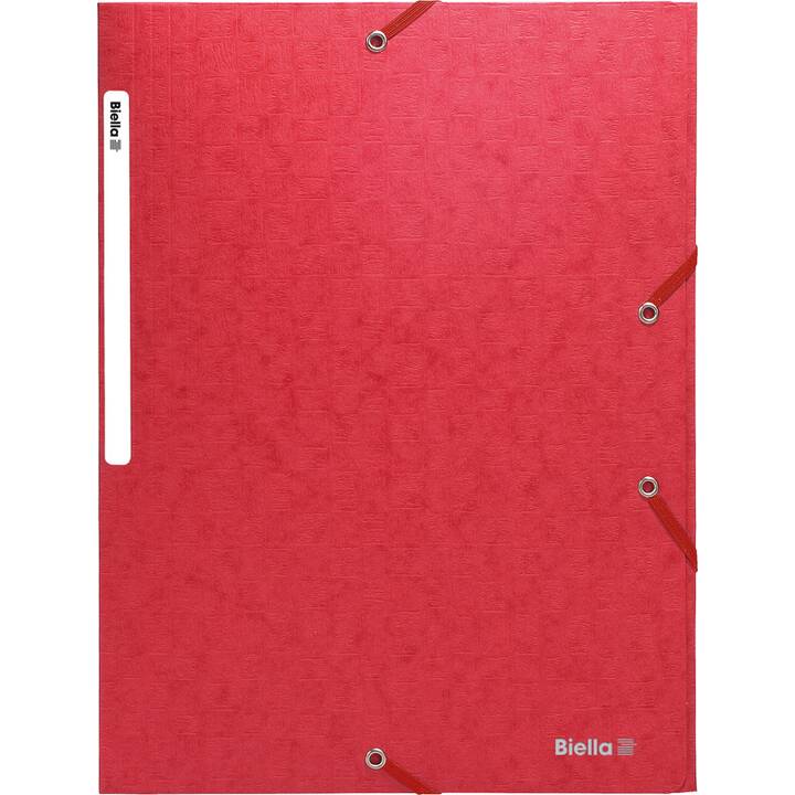 BIELLA Cartellina con elastico (Rosso, A4, 1 pezzo)