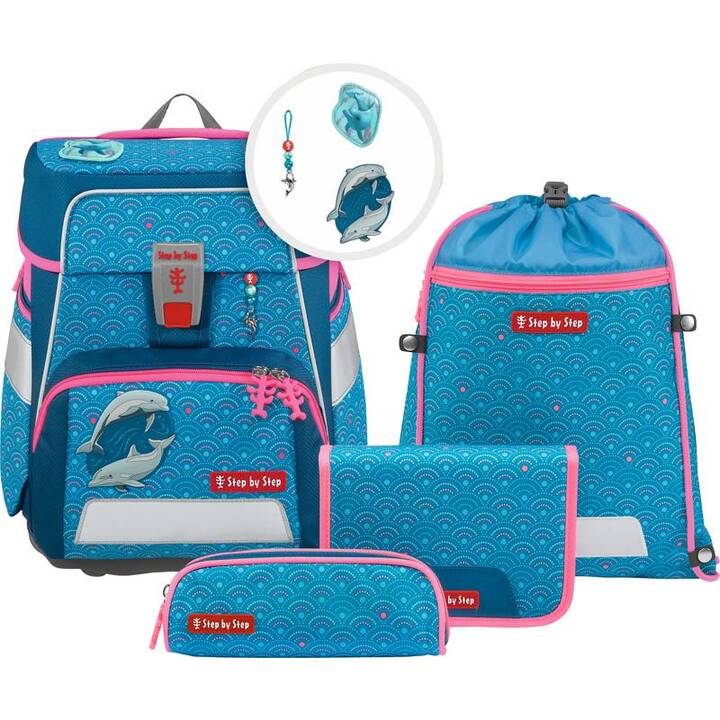 STEP BY STEP Schulranzen Set Space Dolphin Pippa (20 l, Blau)