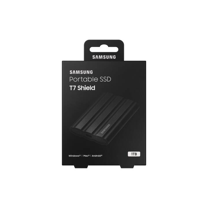 SAMSUNG T7 Shield (USB Typ-C, 1 TB, Schwarz)