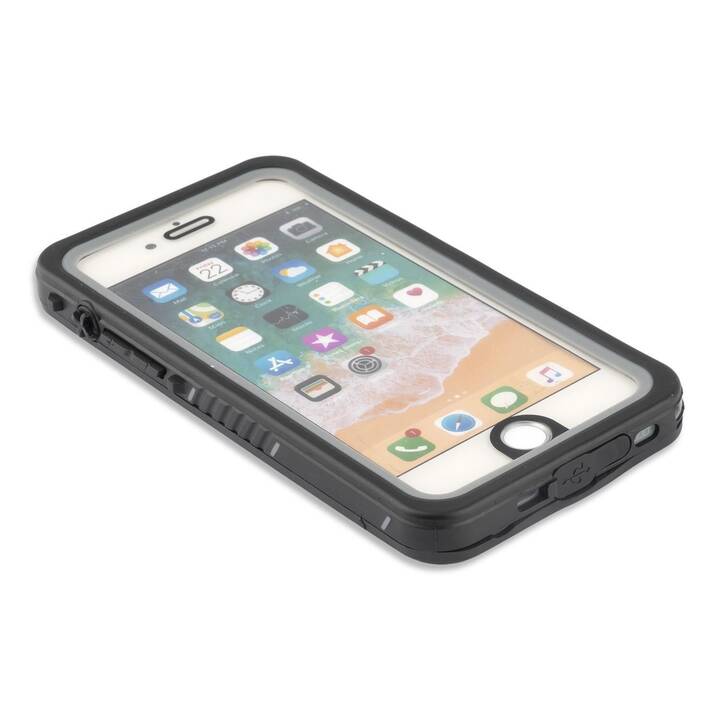 4SMARTS Coque rigide Active Pro (iPhone 8, iPhone 7, Transparent, Noir)