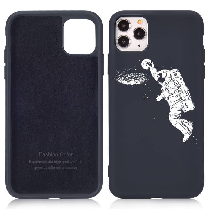 EG cover posteriore per iPhone 13 Mini 5.4" (2021) - nero - astronauta