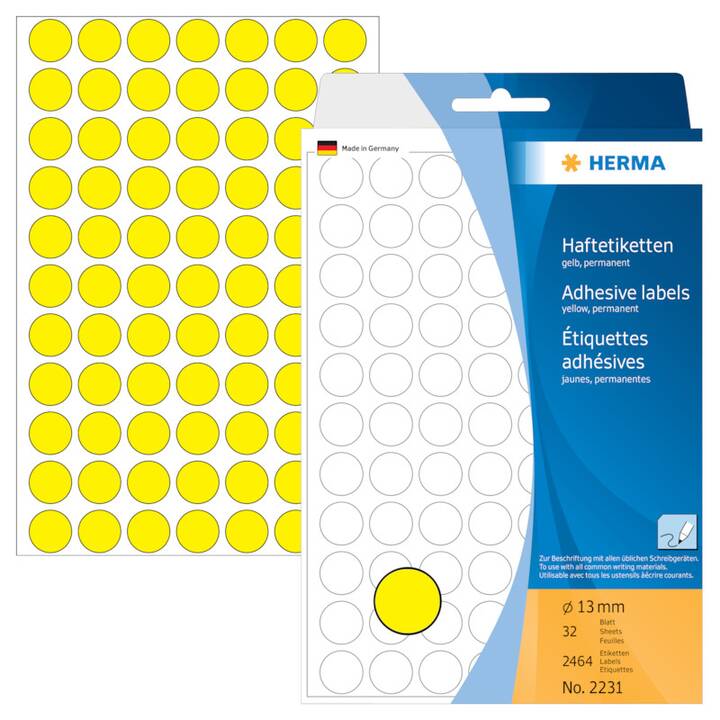 HERMA Foglie etichette per stampante (13 x 13 mm)