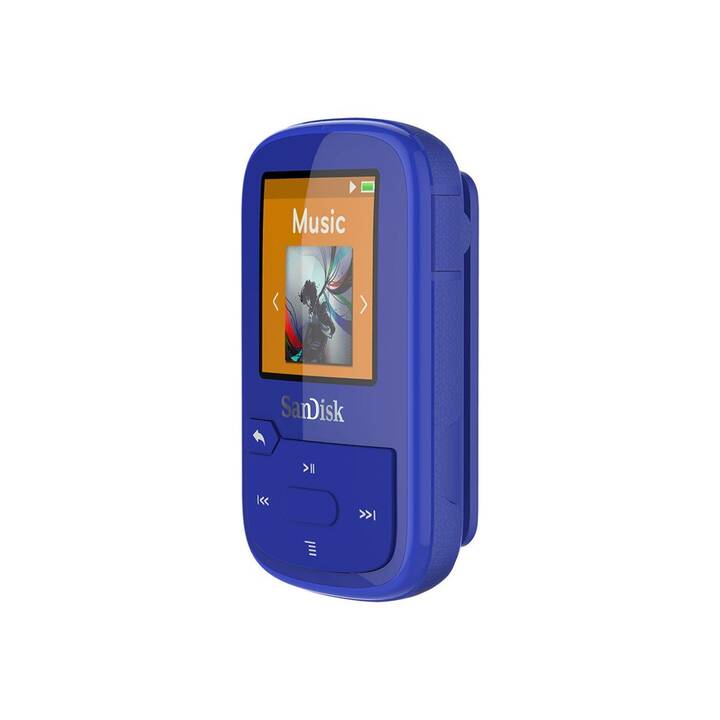 SANDISK Lettori MP3 Clip Sport Plus (32 GB, Blu)