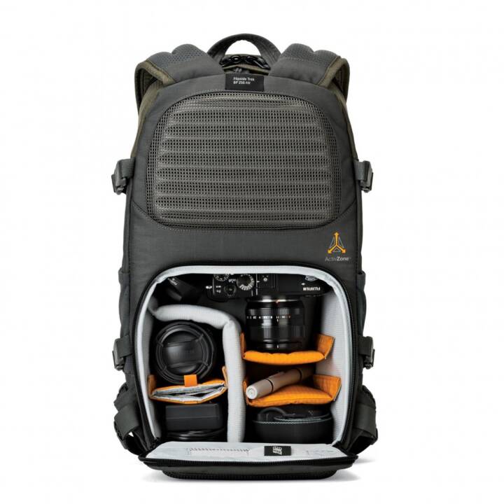 LOWEPRO Flipside Trek BP 250 AW Kamera Rucksack (Grau, Grün)