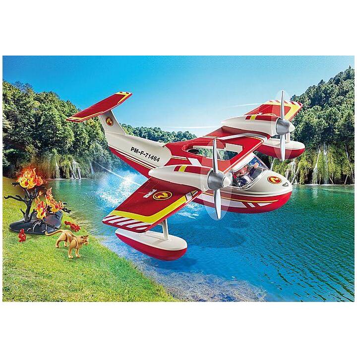 PLAYMOBIL Action Heroes Feuerwehrflugzeug mit Löschfunktion (71463)