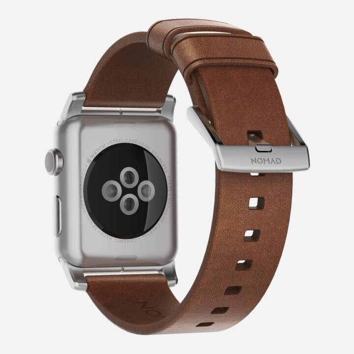 NOMAD GOODS Armband (Apple Watch 45 mm / 42 mm / 44 mm, Silber)