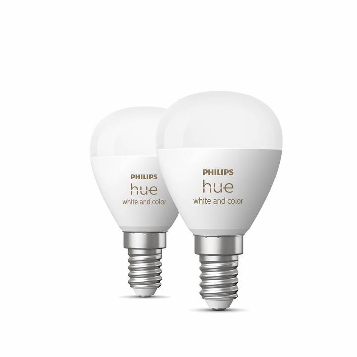 PHILIPS HUE LED Birne White & Color Ambiance (E14, ZigBee, Bluetooth, 5.1 W)