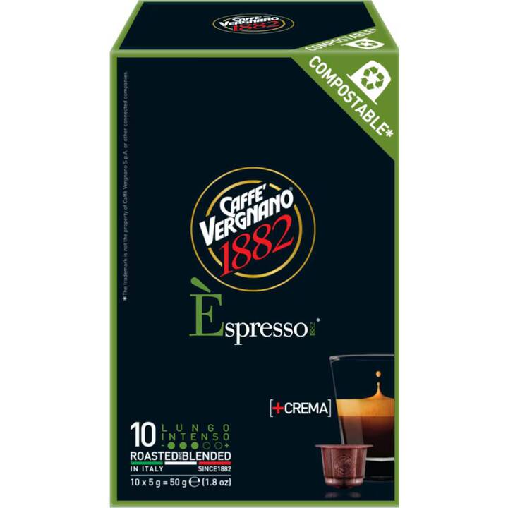 CAFFE VERGNANO Kaffeekapseln Lungo Intenso (10 Stück)