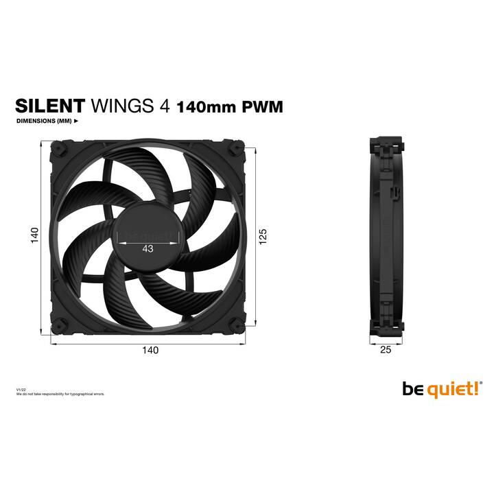 BE QUIET! Silent Wings 4 (140 mm)