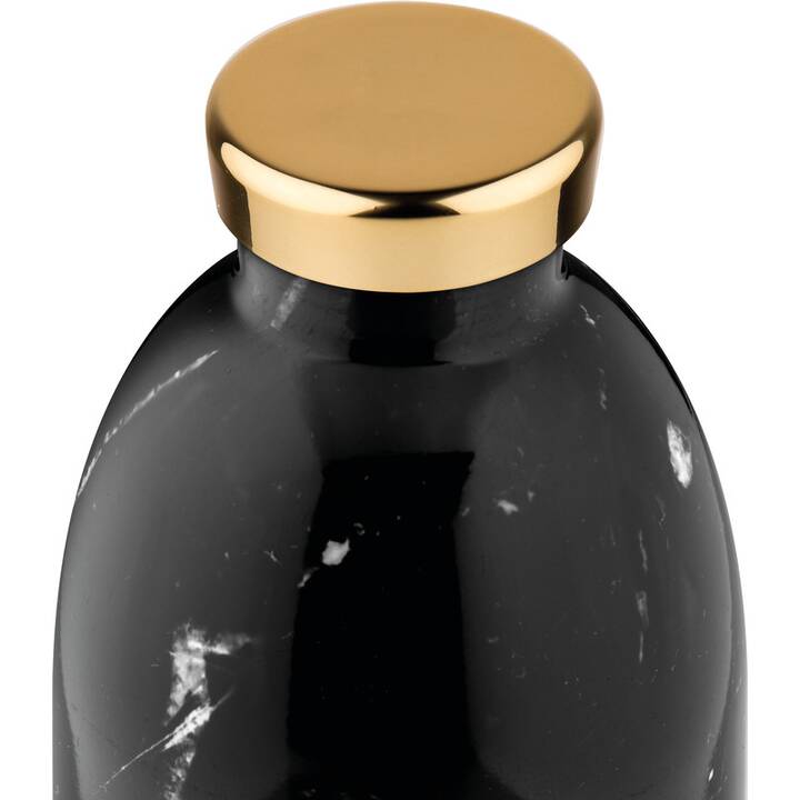 24BOTTLES Bottiglia sottovuoto Clima Black Marble (0.85 l, Nero, Bianco)