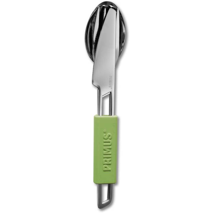 PRIMUS Outdoor Besteck Leisure Cutlery (Edelstahl, Grün, Edelstahl)