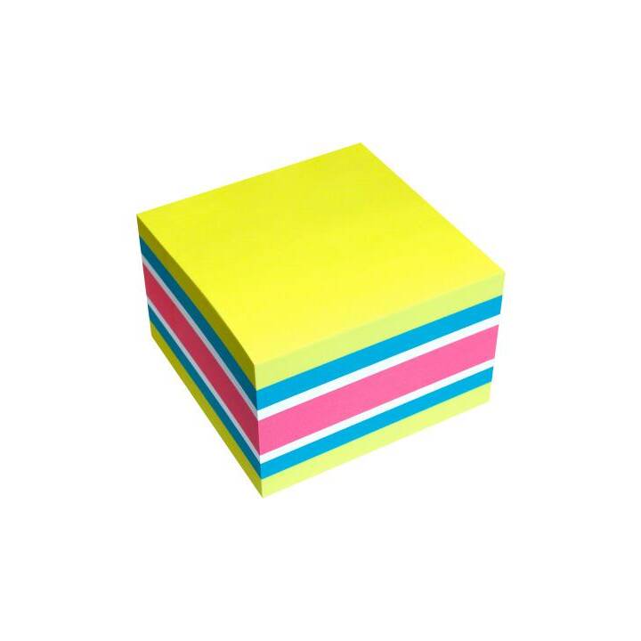 INFO NOTES Notes autocollantes Cube (450 feuille, Multicolore)