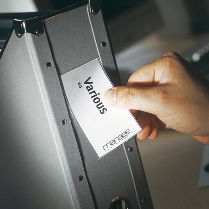 3L OFFICE Etikettenhalter (Transparent, 16 Stück)