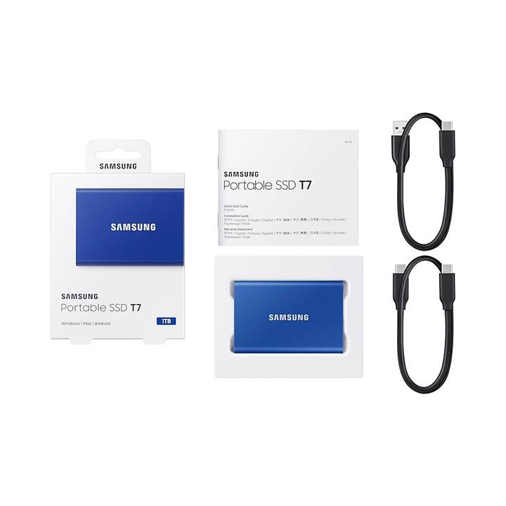 SAMSUNG Portable SSD T7 (USB de type C, 1000 GB)