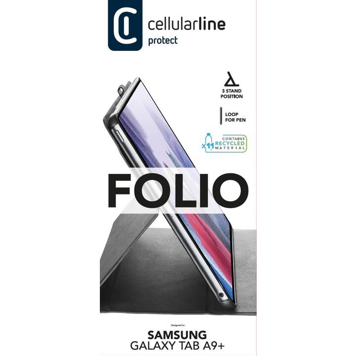 CELLULAR LINE Folio Custodie (Galaxy Tab A9+, Nero)