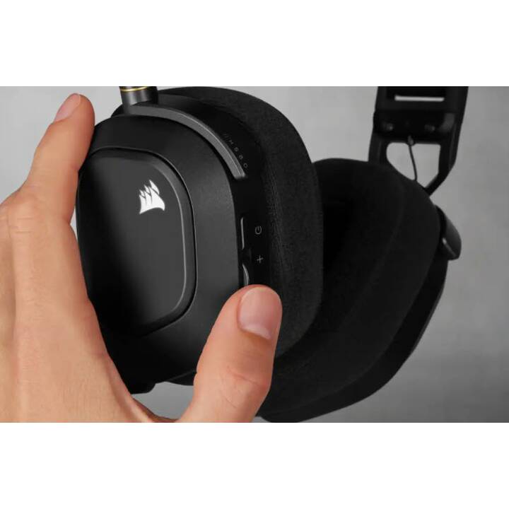 CORSAIR Casque micro de jeu HS80 RGB Wireless (On-Ear)