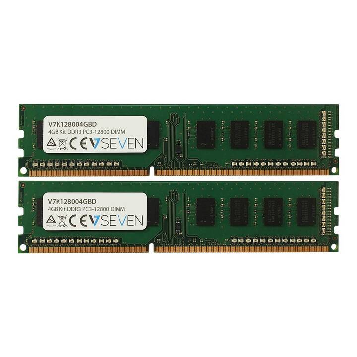 VIDEOSEVEN V7K128004GBD (2 x 2 Go, DDR3-SDRAM 1600.0 MHz, DIMM 240-Pin)