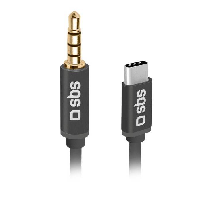 SBS Adattatore (Jack 3.5 mm, USB di tipo C, 1 m)