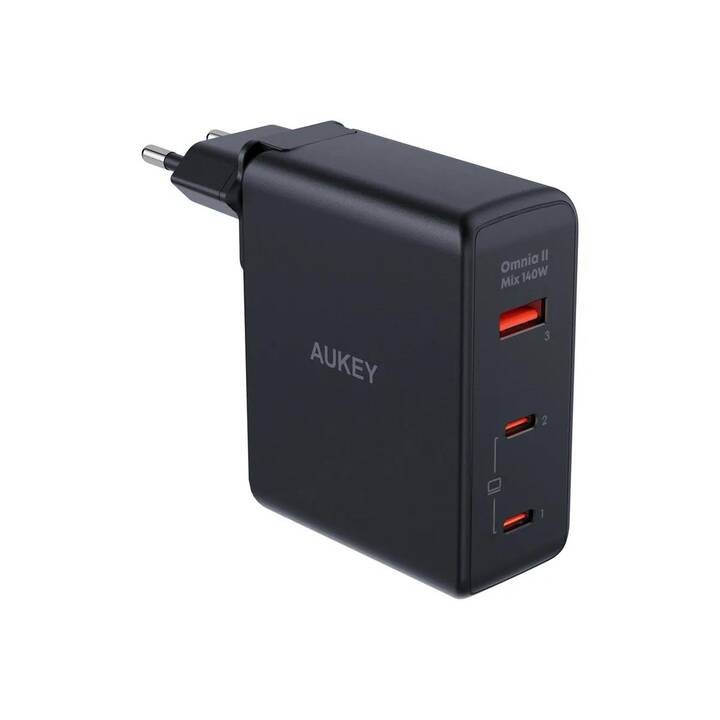 AUKEY OmniaMix II Caricabatteria da parete (USB C, USB A)
