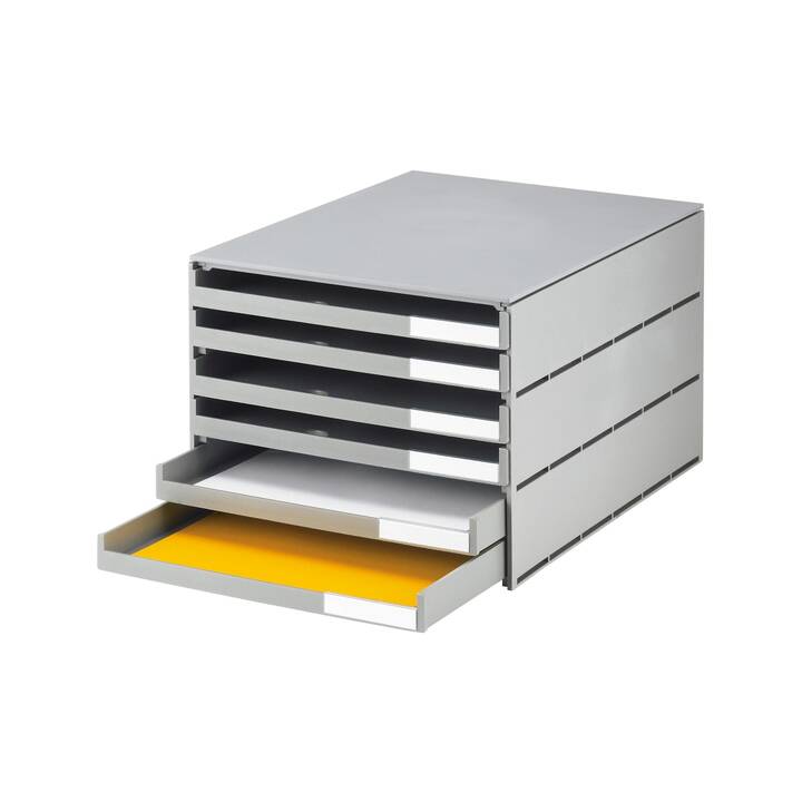 STYRO Büroschubladenbox  Pro (C4, 24.3 cm  x 33.5 cm  x 20 cm, Grau)