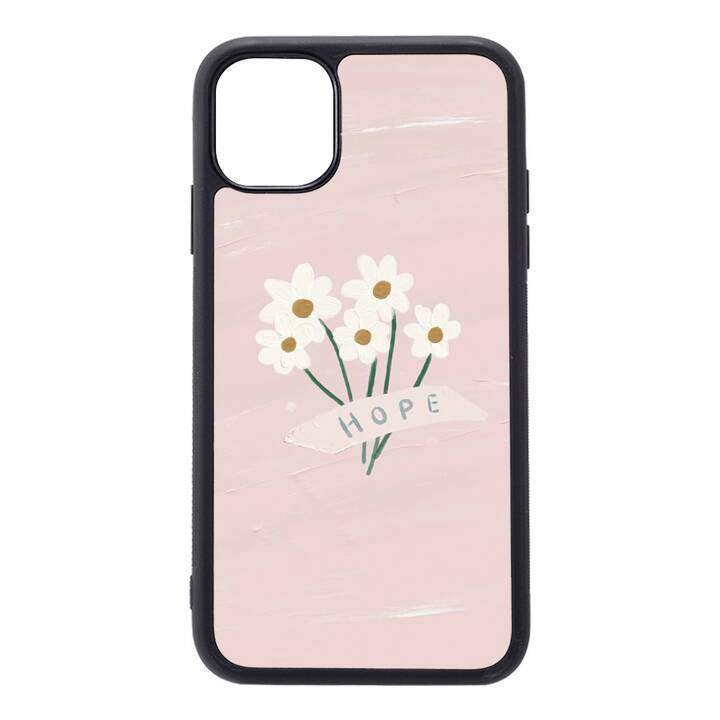 EG coque arrière pour iPhone 12 et 12 Pro 6.1" (2020) - rose - fleurs